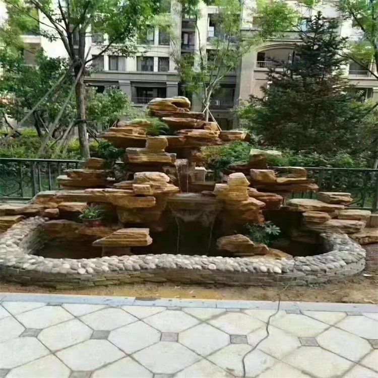 大庆庭院假山鱼池设计方案
